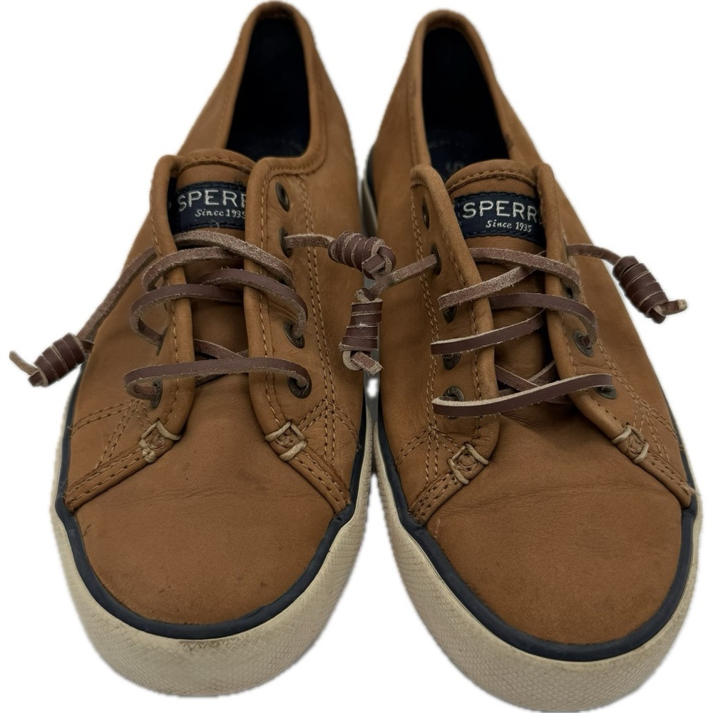 SPERRY Top Sider Brown Tan Boat Shoes Women’s 6 1/2